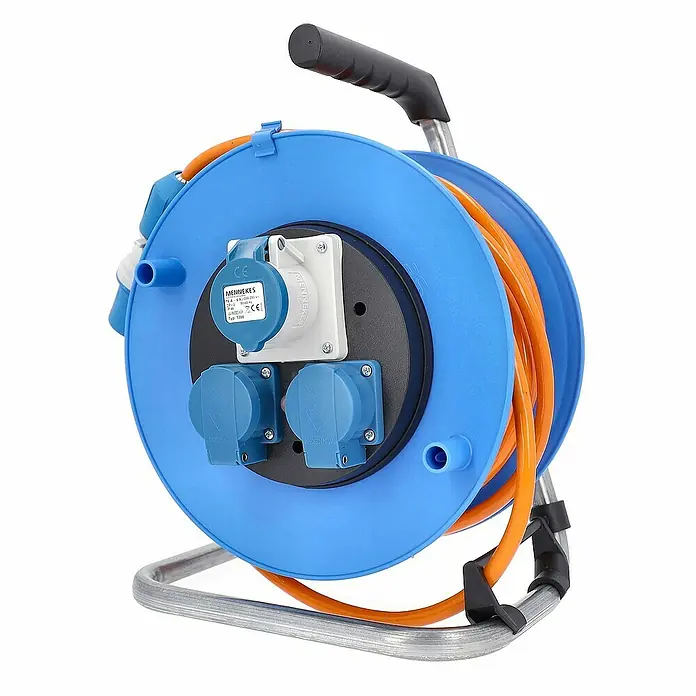 as-schwabe Kabeltrommel H07BQ-F 3G2,5 - Kunststoff, 25 m, IP44