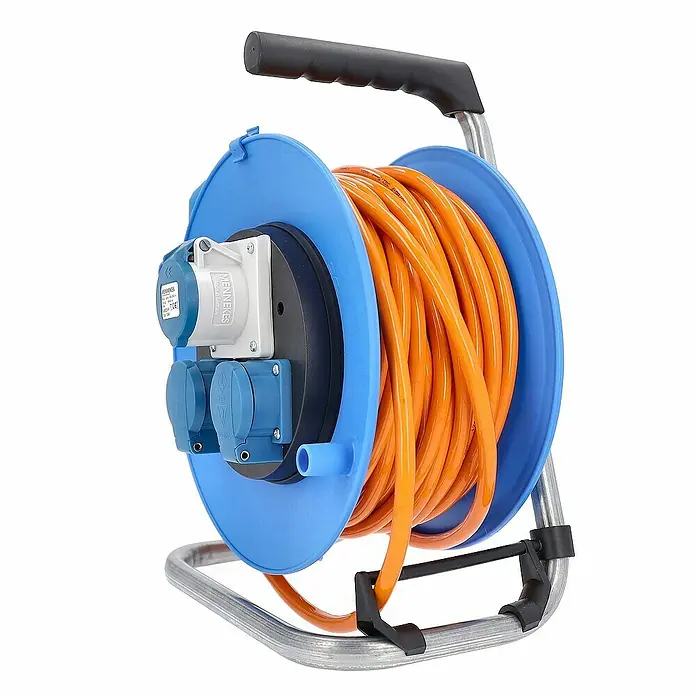as-schwabe Kabeltrommel H07BQ-F 3G2,5 - Kunststoff, 25 m, IP44