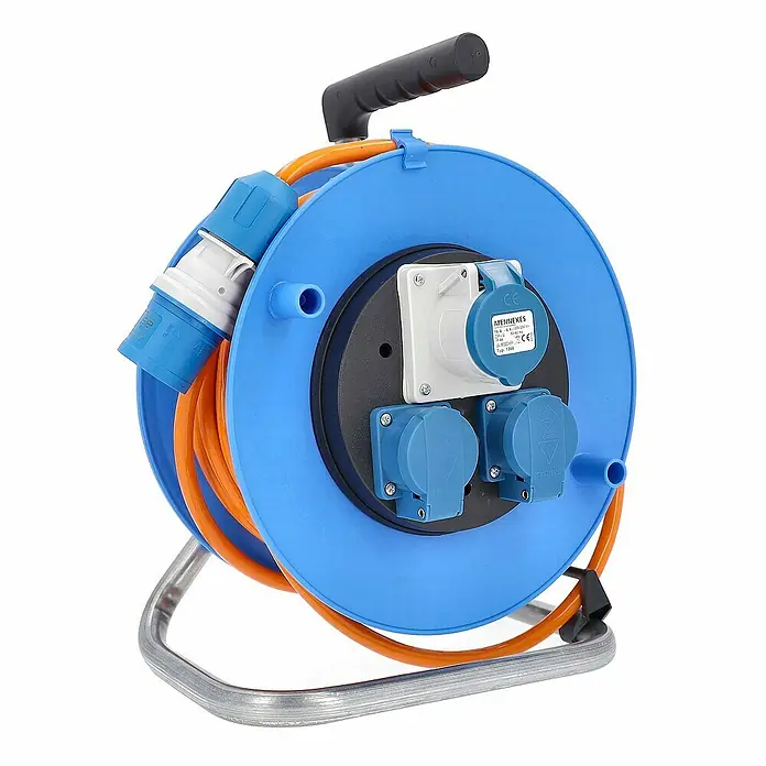 as-schwabe Kabeltrommel H07BQ-F 3G2,5 - Kunststoff, 25 m, IP44