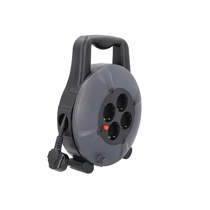 as-schwabe Kabeltrommel H05VV-F 3G1,5 - Kunststoff, 10 m, H05VV-F, IP20