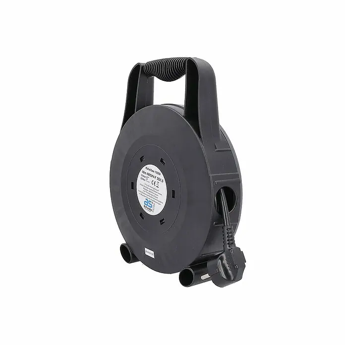 as-schwabe Kabeltrommel H05VV-F 3G1,5 - Kunststoff, 10 m, H05VV-F, IP20