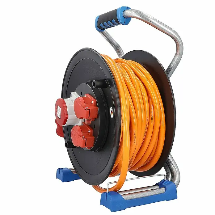 as-schwabe Kabeltrommel H07BQ-F 5G2,5 - Kunststoff, 30 m, IP44
