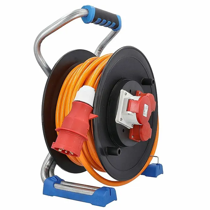as-schwabe Kabeltrommel H07BQ-F 5G2,5 - Kunststoff, 30 m, IP44