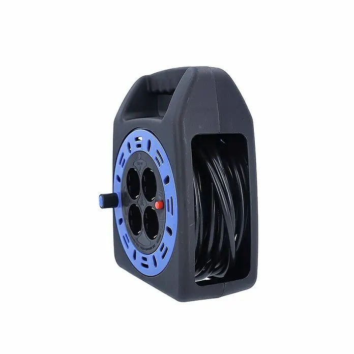 as-schwabe Kabeltrommel H05VV-F 3G1,5 - Kunststoff, 10 m, H05VV-F, IP20