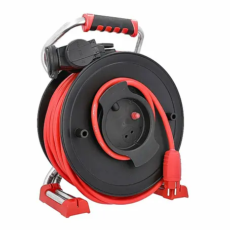 as - Schwabe Dachdecker Gerätekabeltrommel 40 m H05RN-F 3G2,5 IP44