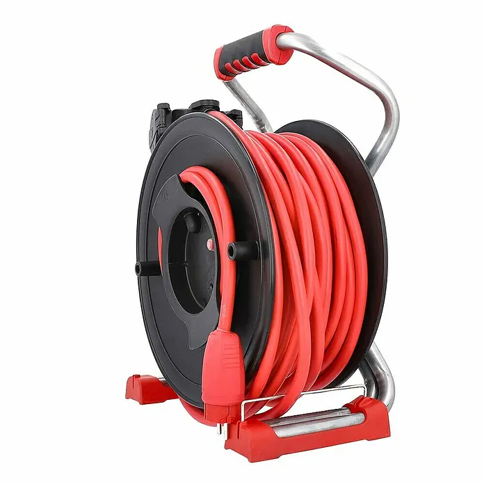 as - Schwabe Dachdecker Gerätekabeltrommel 40 m H05RN-F 3G2,5 IP44 - 