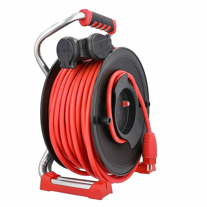 as - Schwabe Dachdecker Gerätekabeltrommel 40 m H05RN-F 3G2,5 IP44 - 