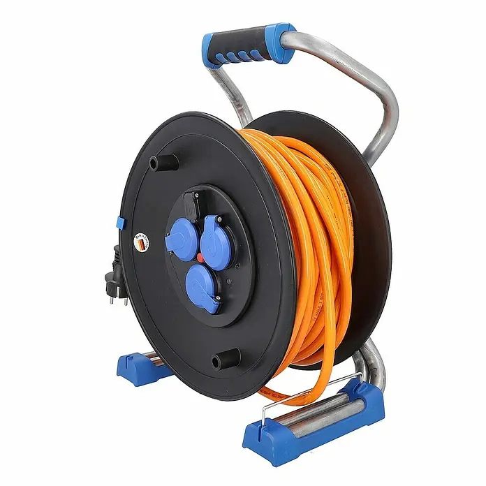 as-schwabe Kabeltrommel H07BQ-F 3G2,5 - Kunststoff, 40 m, IP44