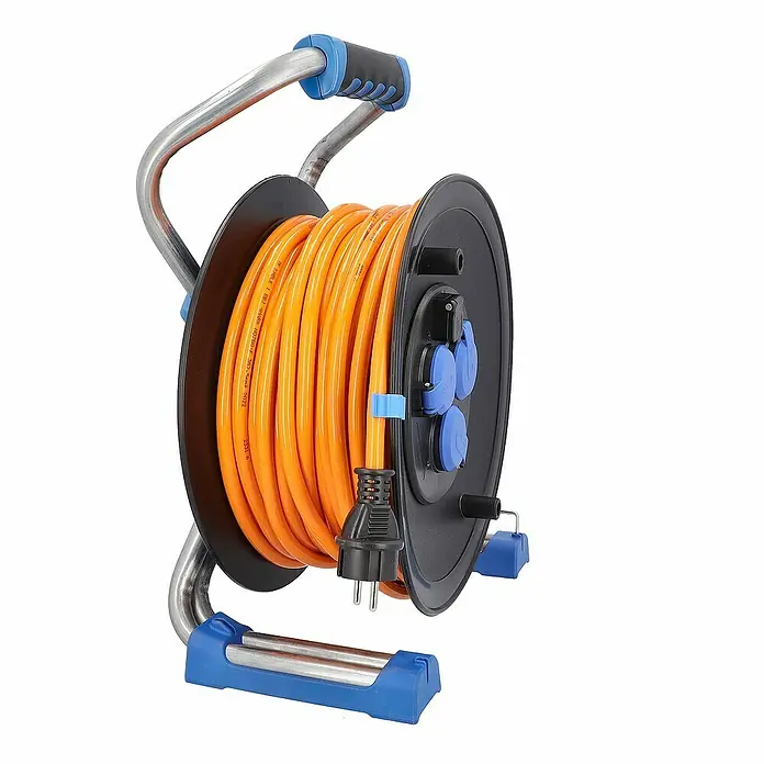 as-schwabe Kabeltrommel H07BQ-F 3G2,5 - Kunststoff, 40 m, IP44