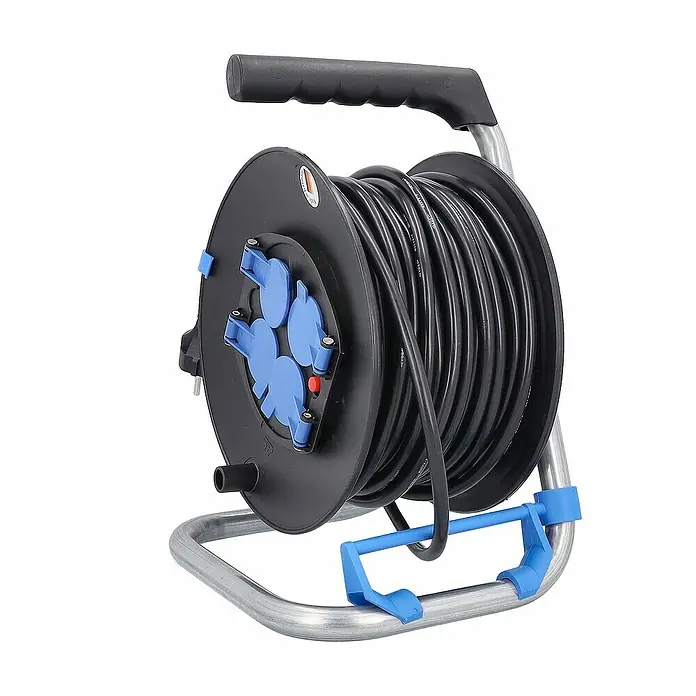 as-schwabe Kabeltrommel H05VV-F 3G1,5 - Kunststoff, 25 m, H05VV-F, IP20