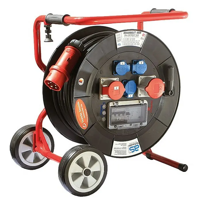 as-schwabe Kabeltrommel H07RN-F 5G4 - Kunststoff, 30 m, H07RN-F, IP44