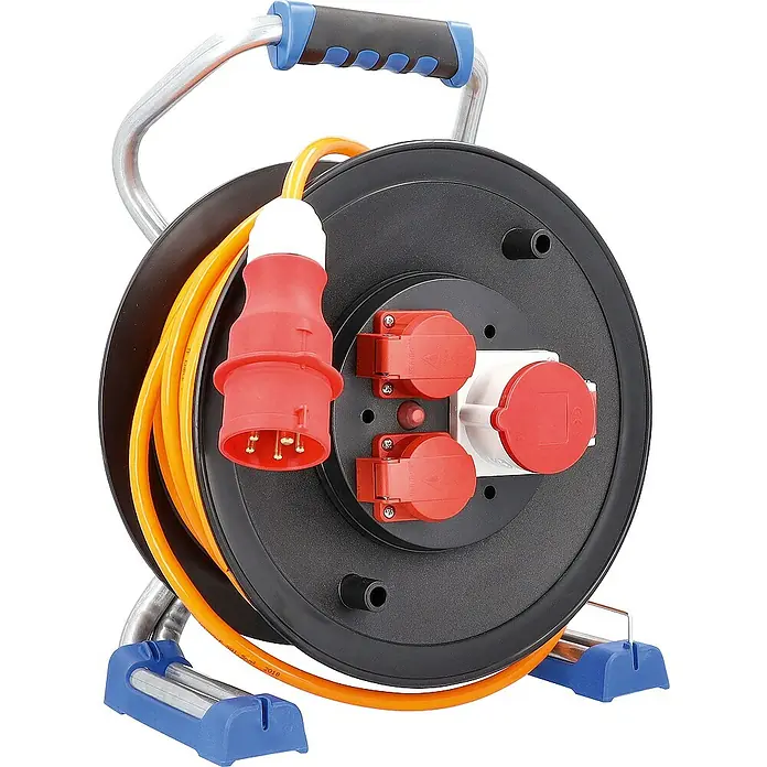 as-schwabe Kabeltrommel H07BQ-F 5G1,5 - Kunststoff, 40 m, IP44