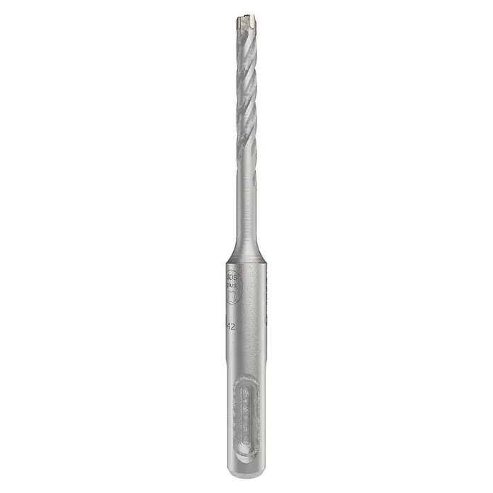 Bosch Beton- & Steinbohrer PRO SDS plus-5X - 1 Stk., Durchmesser Bohrer: 5 mm, Arbeitslänge: 50 mm - Aufnahme eines SDS-Plus-Bohrers, einem Werkzeug zum Bohren von Löchern in harte Materialien. Es ist ein robustes und effizientes Werkzeug.