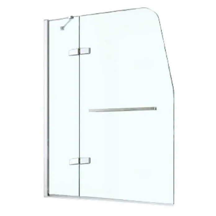 Glaszentrum Hagen Badewannenaufsatz - B x H: 120 x 140 cm, 1 Stk., Transparent