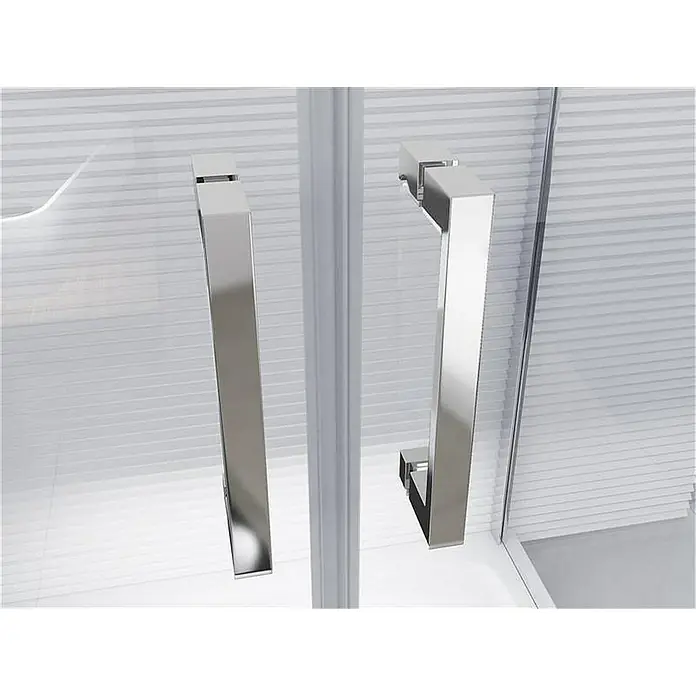 Glaszentrum Hagen Eckdusche 80x80x195 cm Athene Duschkabine - 80 x 80 x 195 cm, Eloxiert