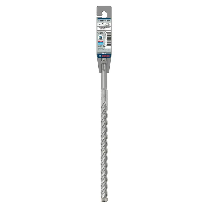Bosch Beton- & Steinbohrer PRO SDS plus-5X - 1 Stk., Durchmesser Bohrer: 14 mm, Arbeitslänge: 200 mm - Bosch SDS plus-5X Hammerbohrer, 14 x 200 x 260 mm, ideal zum Hammerbohren in Beton, Mauerwerk und Stein. Robust und langlebig.