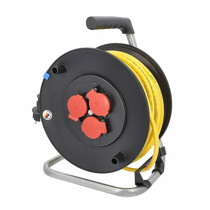 as-schwabe Kabeltrommel AT-N07V3V3-F 3G1,5 - Kunststoff, 40 m, IP44