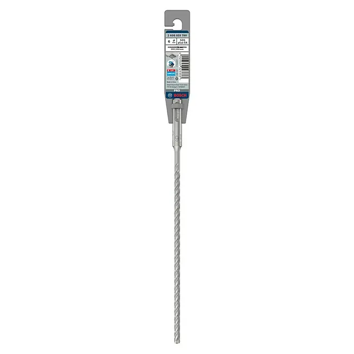 Bosch Beton- & Steinbohrer PRO SDS plus-5X - 1 Stk., Durchmesser Bohrer: 6 mm, Arbeitslänge: 200 mm - SDS-plus-5X Hammerbohrer mit einem Durchmesser von 6 mm, geeignet für Bohrarbeiten in Beton und Mauerwerk. Robust und langlebig.