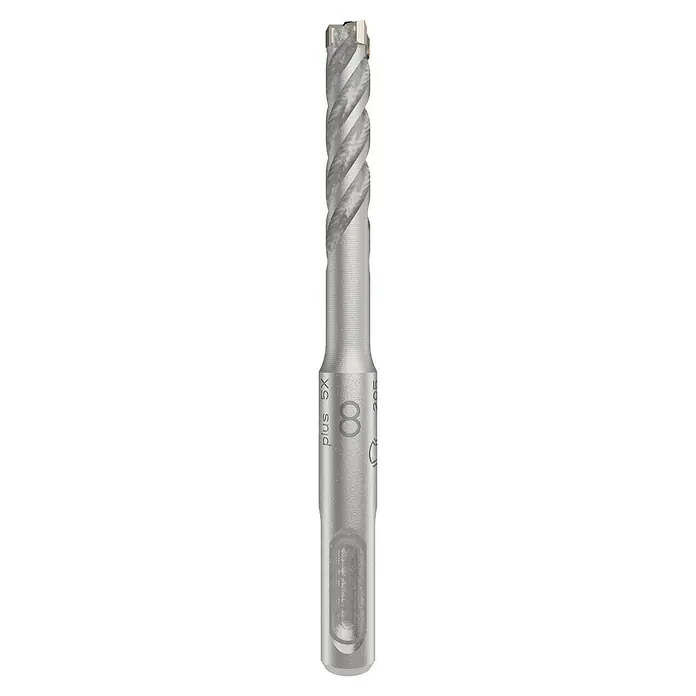 Bosch Beton- & Steinbohrer PRO SDS plus-5X - Durchmesser Bohrer: 8 mm, Arbeitslänge: 50 mm, 1 Stk. - Ein Bohrer der Marke Bosch, Modell Plus 5X mit einem Durchmesser von 8 mm, ideal für schnelles Bohren.