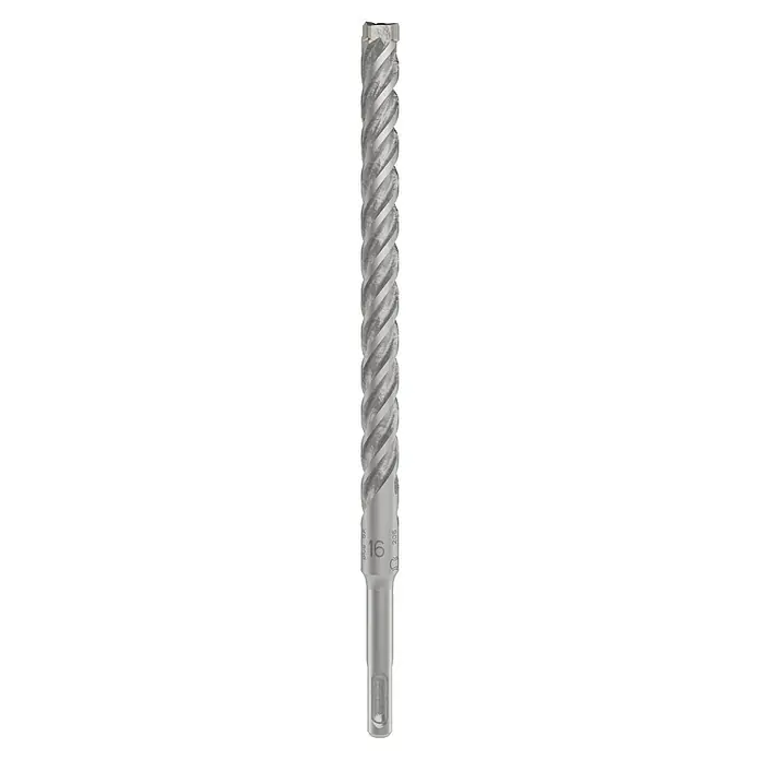 Bosch Beton- & Steinbohrer PRO SDS plus-5X - 1 Stk., Durchmesser Bohrer: 16 mm, Arbeitslänge: 200 mm - Spiralgebohrter Fräser, Werkzeug zur Metallbearbeitung, mit gewundenen Schneiden für präzise Schnitte.
