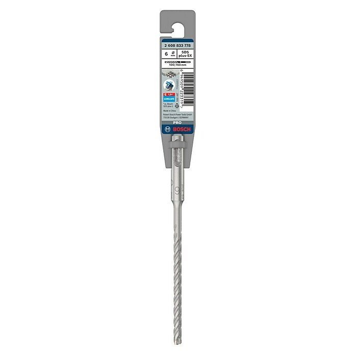 Bosch Broca para hormigón SDS-Plus 5X (Diámetro: 6 mm, Largo: 160 mm)