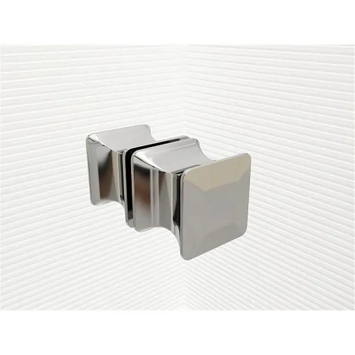 Glaszentrum Hagen Eckdusche 80x80x195cm Hades Duschkabine - 80 x 80 x 195 cm, Imprägniert, Farblos, Stärke: 8 mm