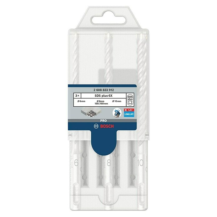 Bosch Broca para hormigón y mampostería SDS-Plus 5X (Diámetro de la broca: 10 mm) | BAUHAUS
