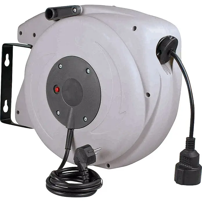 as-schwabe Kabeltrommel H05VV-F 3G1,5 - Kunststoff, 20 m, H05VV-F, IP20