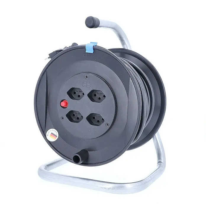 as-schwabe Kabeltrommel H05VV-F 3G1,5 - Kunststoff, 25 m, H05VV-F, IP20