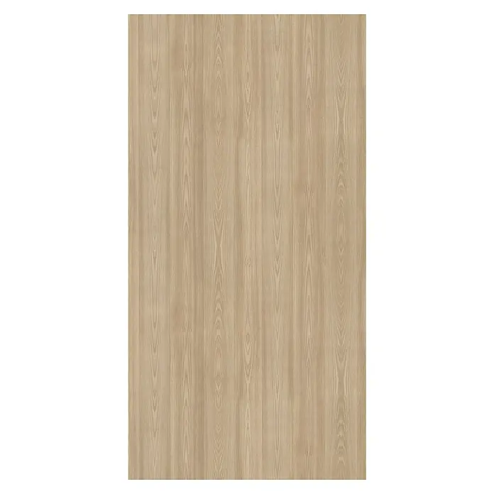 Wetwall Wandpaneel Elite - 16 x 242 cm, Natural Wood, Abgerundete Kante - Nahaufnahme einer Holzstruktur mit feinen Maserungen in hellbraunen Farbtönen, ideal für Möbeldesign und Innenausbau.