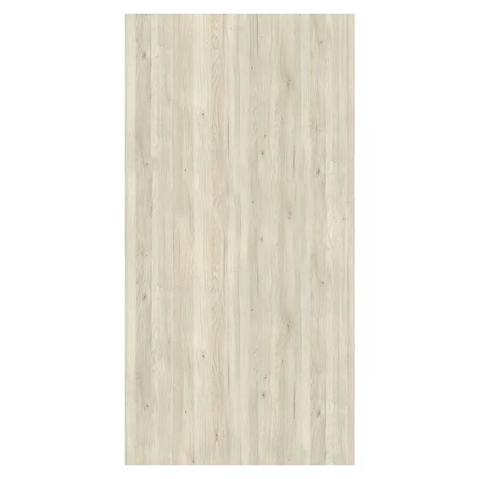 Wetwall Wandpaneel Elite - 16 x 242 cm, White Oak, Abgerundete Kante - Detailaufnahme einer hellen Holzplatte mit sichtbarer Maserung, ideal für Möbeldesign und Innenausbau.