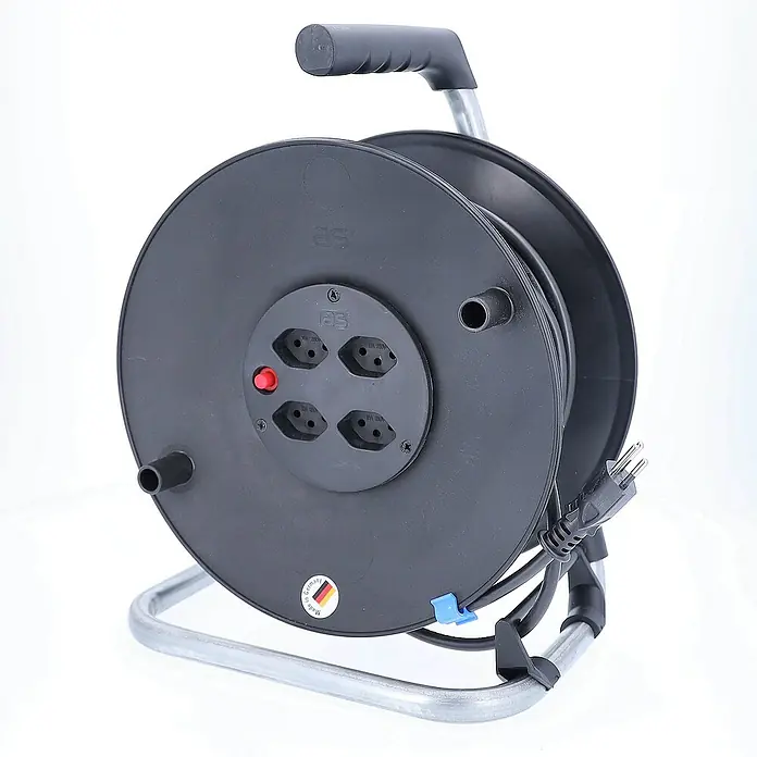 as-schwabe Kabeltrommel H05VV-F 3G1,5 - Kunststoff, 33 m, H05VV-F, IP20