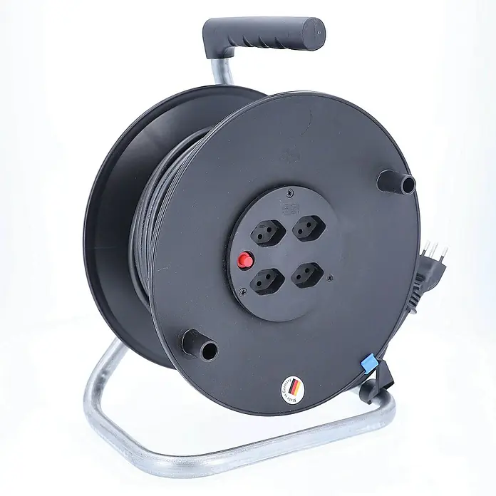 as-schwabe Kabeltrommel H05VV-F 3G1,5 - Kunststoff, 33 m, H05VV-F, IP20
