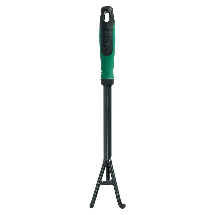 Gardol Hand-Kleingrubber (Arbeitsbreite: 8 cm, 3 Zinken, Kurzstiel)