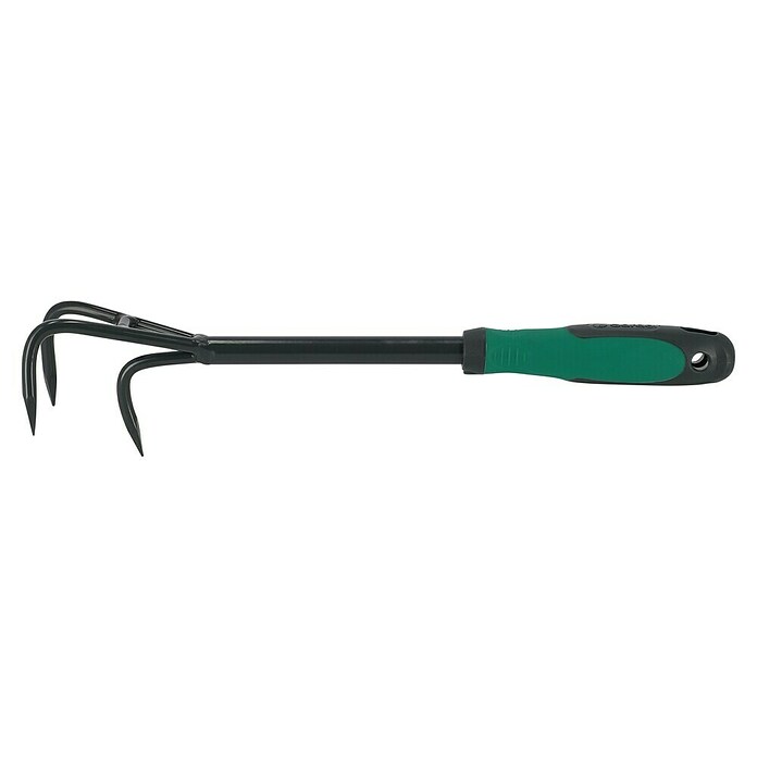 Gardol Hand-Kleingrubber (Arbeitsbreite: 8 cm, 3 Zinken, Kurzstiel)