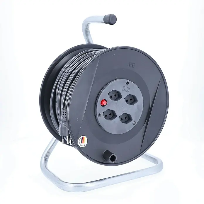 as-schwabe Kabeltrommel H05VV-F 3G1,5 - Kunststoff, 50 m, H05VV-F, IP20