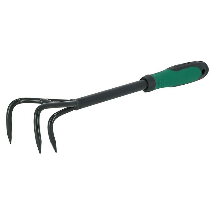 Gardol Hand-Kleingrubber (Arbeitsbreite: 8 cm, 3 Zinken, Kurzstiel)