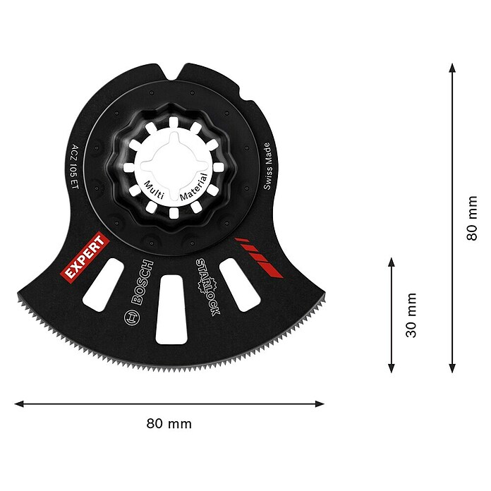 Bosch Expert Segmentni žagin list Multi Material ACZ 105 ET  (Premer: 105 mm, Primerno za: GFK) | 2551 - Zubehör Multifunktion/Modellbau | BCDA - Zubeh Bohrm/Bohrhämmer/Akkumasch | BCD - Maschinenzubehör | BC - Maschinenzubehör | B - Werkz/Masch/Maschzubeh/Auto | BAUHAUS