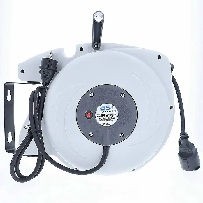 as-schwabe Kabeltrommel H07RN-F 3G1,5 - Kunststoff, 10 m, H07RN-F, IP44