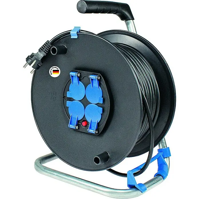 as-schwabe Kabeltrommel H05VV-F 3G1,5 - Kunststoff, 50 m, H05VV-F, IP20