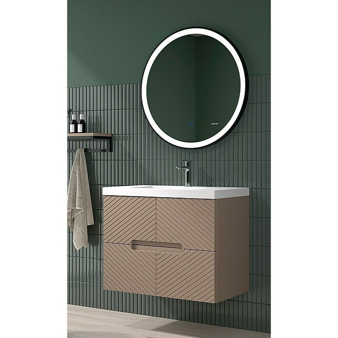 Duplach Mueble de lavabo Kamet (L x An x Al: 45 x 80 x 60 cm, Moka, Melamina) | BAUHAUS