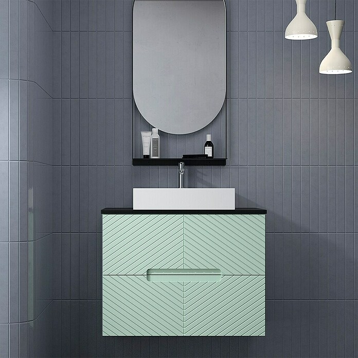 Duplach Mueble de lavabo Kamet (L x An x Al: 45 x 60 x 60 cm, Menta, Melamina) | BAUHAUS
