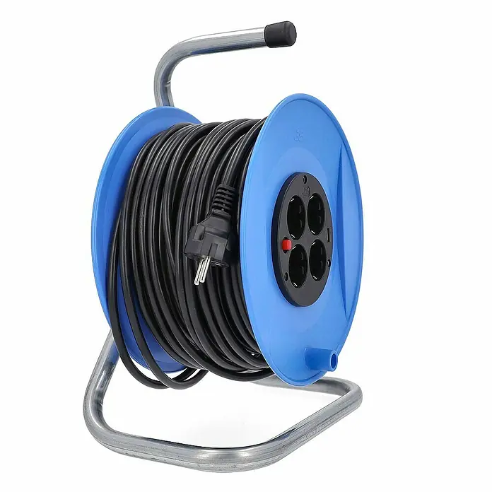 as-schwabe Kabeltrommel H05VV-F 3G1,5 - Kunststoff, 50 m, H05VV-F, IP20