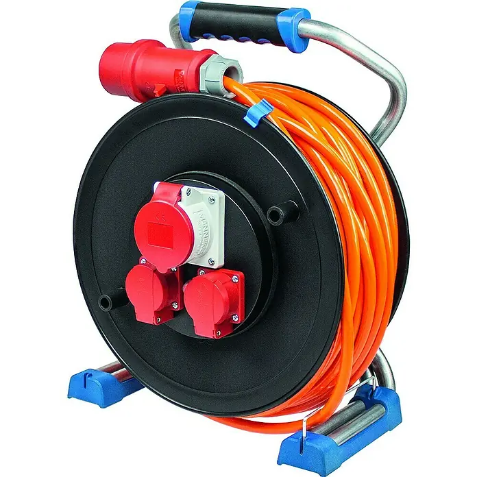 as-schwabe Kabeltrommel H07BQ-F 5G2,5 - Kunststoff, 25 m, IP44