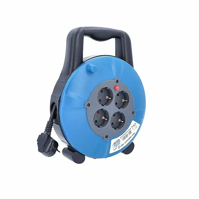 as - Schwabe Kabelbox Kabeltrommel 10m 230V H05VV-F 3G1,5 IP20 - 