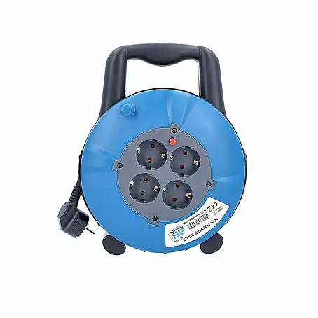 as - Schwabe Kabelbox Kabeltrommel 10m 230V H05VV-F 3G1,5 IP20