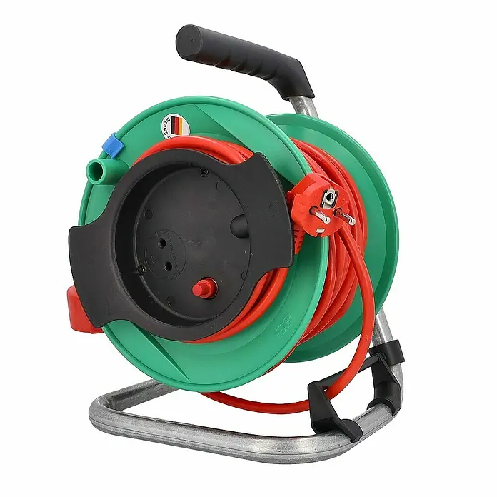 as-schwabe Kabeltrommel H05VV-F 3G1,5 - Kunststoff, 25 m, H05VV-F, IP20