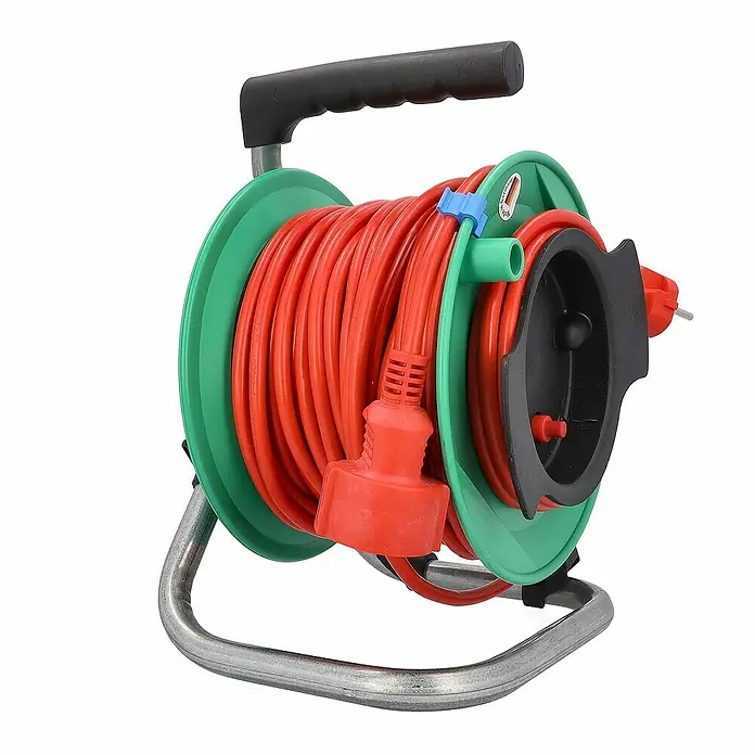 as-schwabe Kabeltrommel H05VV-F 3G1,5 - Kunststoff, 25 m, H05VV-F, IP20