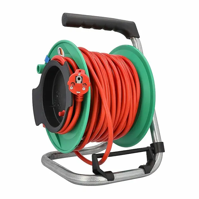 as-schwabe Kabeltrommel H05VV-F 3G1,5 - Kunststoff, 25 m, H05VV-F, IP20