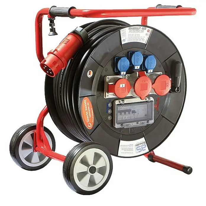 as-schwabe Kabeltrommel H07RN-F 5G6 - Kunststoff, 40 m, H07RN-F, IP44